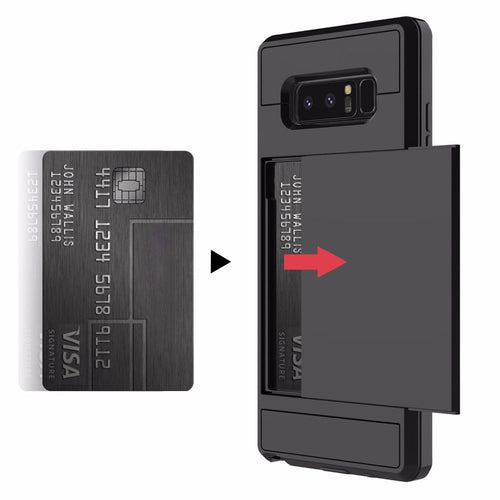 Samsung Galaxy Credit Card Slot Holder Wallet Phone Case For S8/S9 Plus/S7/Note 8/9 - Redpepper Cases