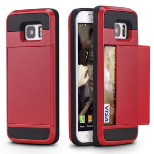 Samsung Galaxy Credit Card Slot Holder Wallet Phone Case For S8/S9 Plus/S7/Note 8/9 - Redpepper Cases