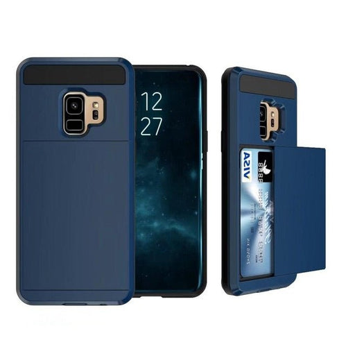 Samsung Galaxy Credit card wallet case for S4/S5/S6/S7 Edge/S8/S9 Plus - Redpepper Cases