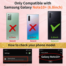 Load image into Gallery viewer, Samsung Galaxy Note 10 Plus 5G/4G 6.8 Inch Love Hearts Pattern Black Gold - Redpepper Cases