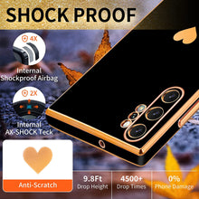 Load image into Gallery viewer, Samsung Galaxy Note 10 Plus 5G/4G 6.8 Inch Love Hearts Pattern Black Gold - Redpepper Cases
