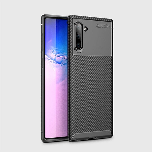 Samsung Galaxy Note 10 Plus Luxury Carbon Fiber Bumper Phone Case