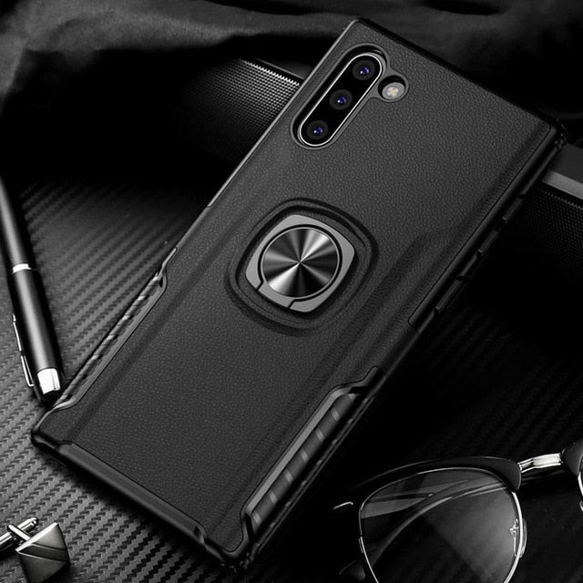 Samsung Galaxy Note 10 Plus Ring Case | Note 10 Metal Ring Magnet Car Case - Redpepper Cases