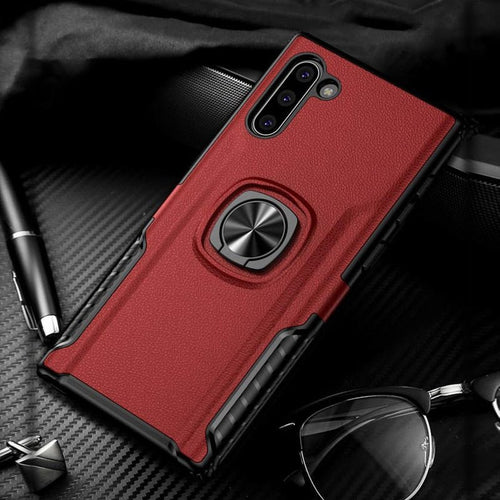Samsung Galaxy Note 10 Plus Ring Case | Note 10 Metal Ring Magnet Car Case - Redpepper Cases