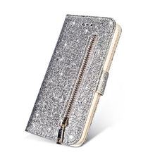 Load image into Gallery viewer, Samsung Galaxy S10 Plus Wallet Glitter Case | Galaxy S9 Plus Wallet Glitter Cases - Redpepper Cases