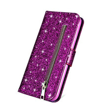 Load image into Gallery viewer, Samsung Galaxy S10 Plus Wallet Glitter Case | Galaxy S9 Plus Wallet Glitter Cases - Redpepper Cases