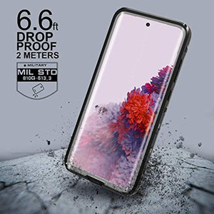 Samsung Galaxy S20 Waterproof Case With Built-in Screen Protector, IP68 Certified Waterproof Shockproof Dustproof Scrach Resistant Cases Full-Body Rugged Holster for Galaxy S20 / S20 5G 6.2" (black) - Redpepper Cases