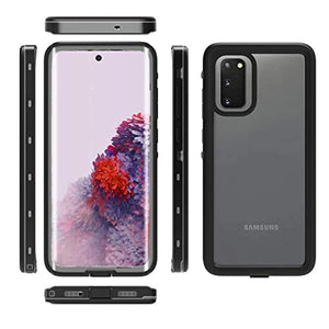 Samsung Galaxy S20 Waterproof Case With Built-in Screen Protector, IP68 Certified Waterproof Shockproof Dustproof Scrach Resistant Cases Full-Body Rugged Holster for Galaxy S20 / S20 5G 6.2" (black) - Redpepper Cases