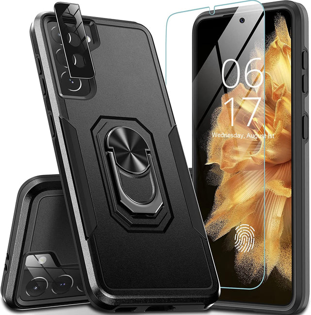 Samsung Galaxy S21 Case 5G Glass Screen Protector Lens Protector