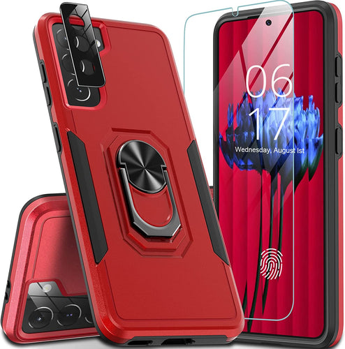 Samsung Galaxy S21 Case 5G Glass Screen Protector Lens Protector Case - Redpepper Cases