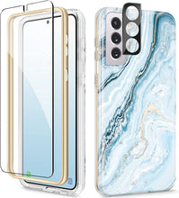 Load image into Gallery viewer, Samsung Galaxy S21 Case Screen Protector &amp; Camera Lens Protector Sand/Brown - Redpepper Cases