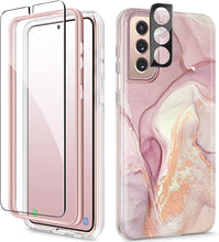 Load image into Gallery viewer, Samsung Galaxy S21 Case Screen Protector &amp; Camera Lens Protector Sand/Brown - Redpepper Cases