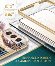 Load image into Gallery viewer, Samsung Galaxy S21 Case Screen Protector &amp; Camera Lens Protector Sand/Brown - Redpepper Cases