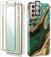 Load image into Gallery viewer, Samsung Galaxy S21 Case Screen Protector &amp; Camera Lens Protector Sand/Brown - Redpepper Cases