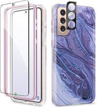 Load image into Gallery viewer, Samsung Galaxy S21 Case Screen Protector &amp; Camera Lens Protector Sand/Brown - Redpepper Cases