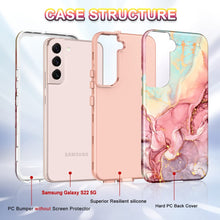 Load image into Gallery viewer, Samsung Galaxy S22 5G Case,Marble Pattern Drop Protective Cover - Redpepper Cases