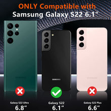 Load image into Gallery viewer, Samsung Galaxy S22 Case Glass Protector Shockproof Case Black - Redpepper Cases