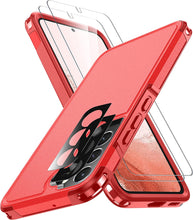Load image into Gallery viewer, Samsung Galaxy S22 Case Glass Protector Shockproof Case Black - Redpepper Cases