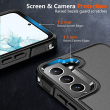 Load image into Gallery viewer, Samsung Galaxy S22 Case Glass Protector Shockproof Case Black - Redpepper Cases