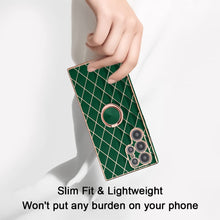 Load image into Gallery viewer, Samsung Galaxy S22 Ultra Glitter Plating Kickstand Ring Case. - Redpepper Cases