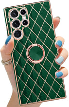 Load image into Gallery viewer, Samsung Galaxy S22 Ultra Glitter Plating Kickstand Ring Case. - Redpepper Cases