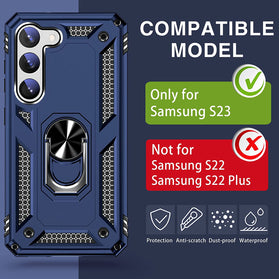 Samsung Galaxy S23 Heavy Duty Shockproof Ring Kickstand Case - Redpepper Cases