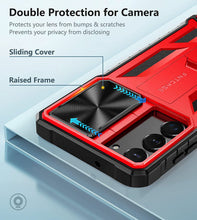 Load image into Gallery viewer, Samsung Galaxy S23 Rugged Kickstand &amp; Slide Shockproof Case - Redpepper Cases