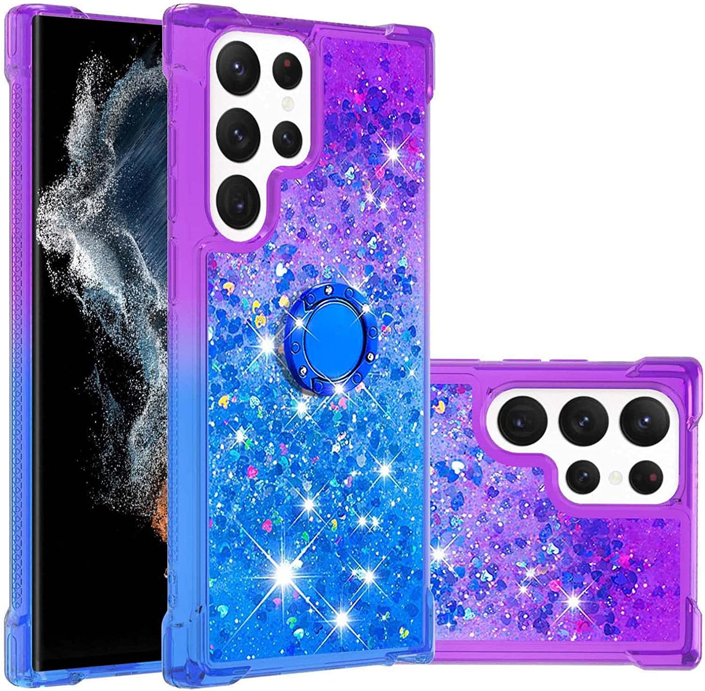 Samsung Galaxy S23 Ultra Quicksand Ring Bumper Case - Redpepper Cases