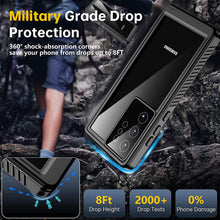 Load image into Gallery viewer, Samsung Galaxy S23 Ultra Waterproof Built in Screen Protector Case - Redpepper Cases