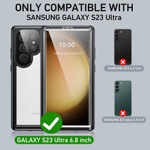 Load image into Gallery viewer, Samsung Galaxy S23 Ultra Waterproof Built in Screen Protector Heavy Duty Case - Redpepper Cases
