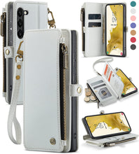 Load image into Gallery viewer, Samsung Galaxy S23 Wallet Card Holder Leather Magnetic Flip Strap Wallet Case - Redpepper Cases