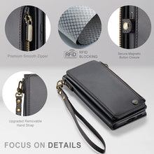 Load image into Gallery viewer, Samsung Galaxy S23 Wallet Card Holder Leather Magnetic Flip Strap Wallet Case - Redpepper Cases
