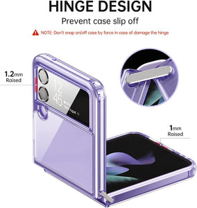Samsung Galaxy Z flip 4 5G Clear Slim Phone Case Protective Cover - Purple - Redpepper Cases