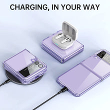 Load image into Gallery viewer, Samsung Galaxy Z flip 4 5G Clear Slim Phone Case Protective Cover - Purple - Redpepper Cases