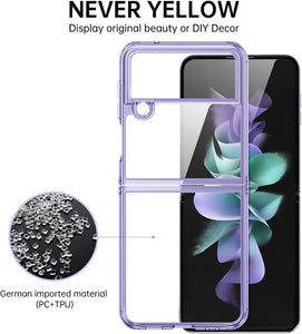 Samsung Galaxy Z flip 4 5G Clear Slim Phone Case Protective Cover - Purple - Redpepper Cases