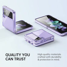 Load image into Gallery viewer, Samsung Galaxy Z flip 4 5G Clear Slim Phone Case Protective Cover - Purple - Redpepper Cases