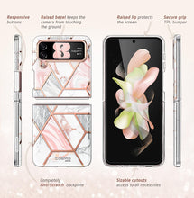 Load image into Gallery viewer, Samsung Galaxy Z Flip 4 5G Slim Stylish Protective Bumper Case (Marble) - Redpepper Cases
