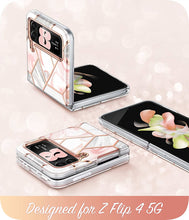 Load image into Gallery viewer, Samsung Galaxy Z Flip 4 5G Slim Stylish Protective Bumper Case (Marble) - Redpepper Cases