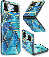 Load image into Gallery viewer, Samsung Galaxy Z Flip 4 5G Slim Stylish Protective Bumper Case (Marble) - Redpepper Cases