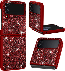 Samsung Galaxy Z Flip 4 5G,Galaxy Z Flip 4 5G Case Fold Cover Case Gold - Redpepper Cases