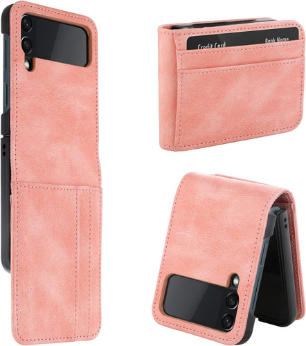 Samsung Galaxy Z Flip 4 Case 3-Card Credit Compatible Black - Redpepper Cases