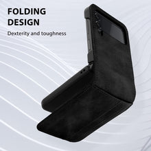 Load image into Gallery viewer, Samsung Galaxy Z Flip 4 Case 3-Card Credit Compatible Black - Redpepper Cases