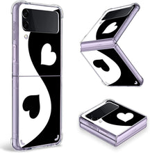 Load image into Gallery viewer, Samsung Galaxy Z Flip 4 Case, Black Leopard Clear Protective Case - Redpepper Cases