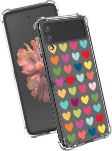 Samsung Galaxy Z Flip 4 Case, Black Leopard Clear Protective Case - Redpepper Cases