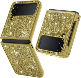Samsung Galaxy Z Flip 4 Case Bling Glitter Cute Case Women - Blue - Redpepper Cases
