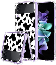 Load image into Gallery viewer, Samsung Galaxy Z Flip 4 Case Clear Pink Heart Design Protective Slim Case - Redpepper Cases