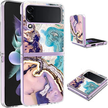 Load image into Gallery viewer, Samsung Galaxy Z Flip 4 Case Clear Pink Heart Design Protective Slim Case - Redpepper Cases