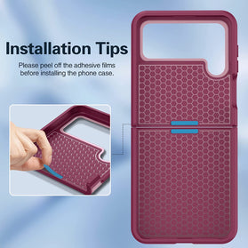 Samsung Galaxy Z Flip 4 Case, Heavy Duty Protective Case Pink - Redpepper Cases