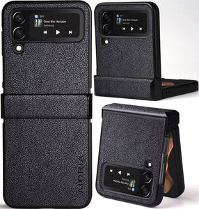 Premium Leather Phone Case for Samsung Galaxy Z Flip 3