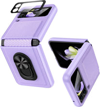 Load image into Gallery viewer, Samsung Galaxy Z Flip 4 Case Stand, Galaxy Z Flip 4 Case - Purple - Redpepper Cases